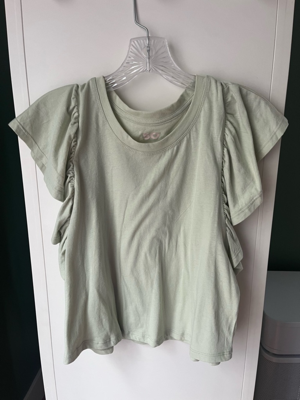 NWT SO Ruffle Short Sleeve Tee Blouse